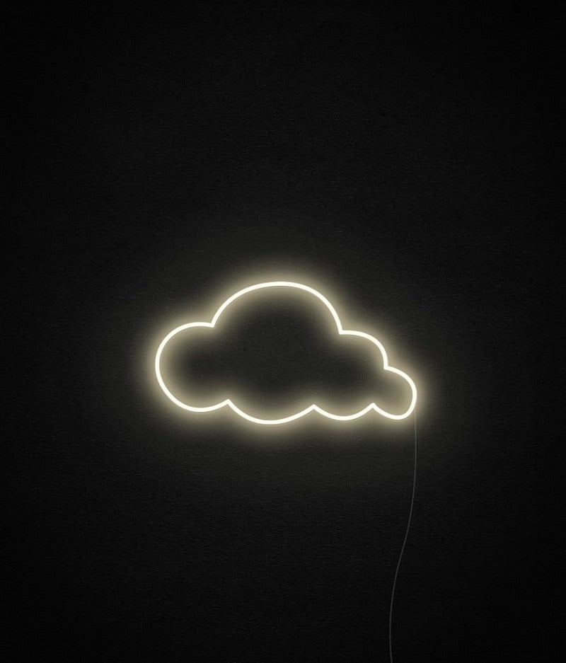 Cloud Neon Sign - White