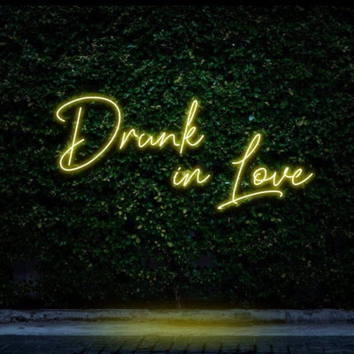 Drunk in Love NEON SIGN - Lemon Yellow30 inches