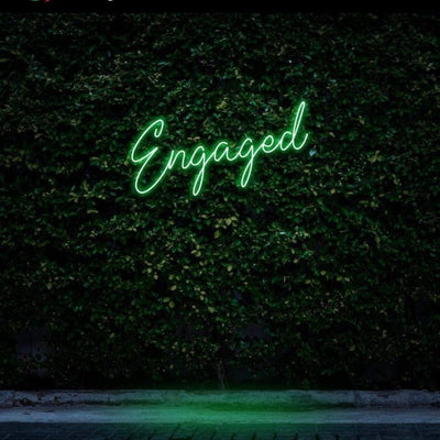Engaged Neon Sign - Green20 inches