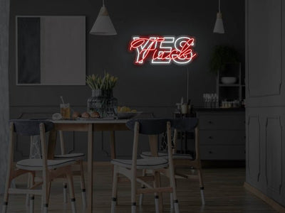 Fuck Yes LED Neon Sign - Red
