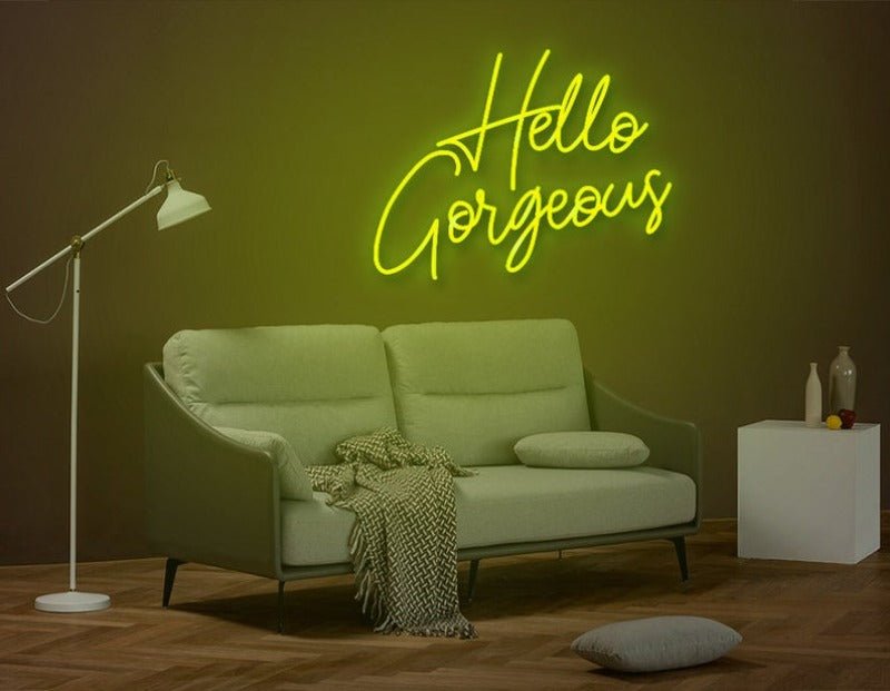 Hello Gorgeous Neon Sign - Pink20 inches
