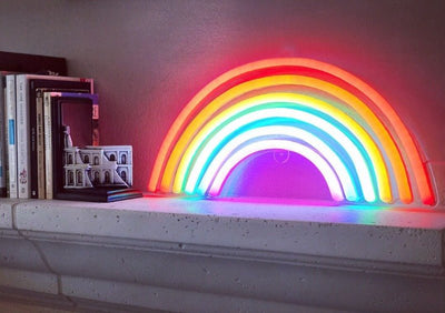 Rainbow Neon Sign -