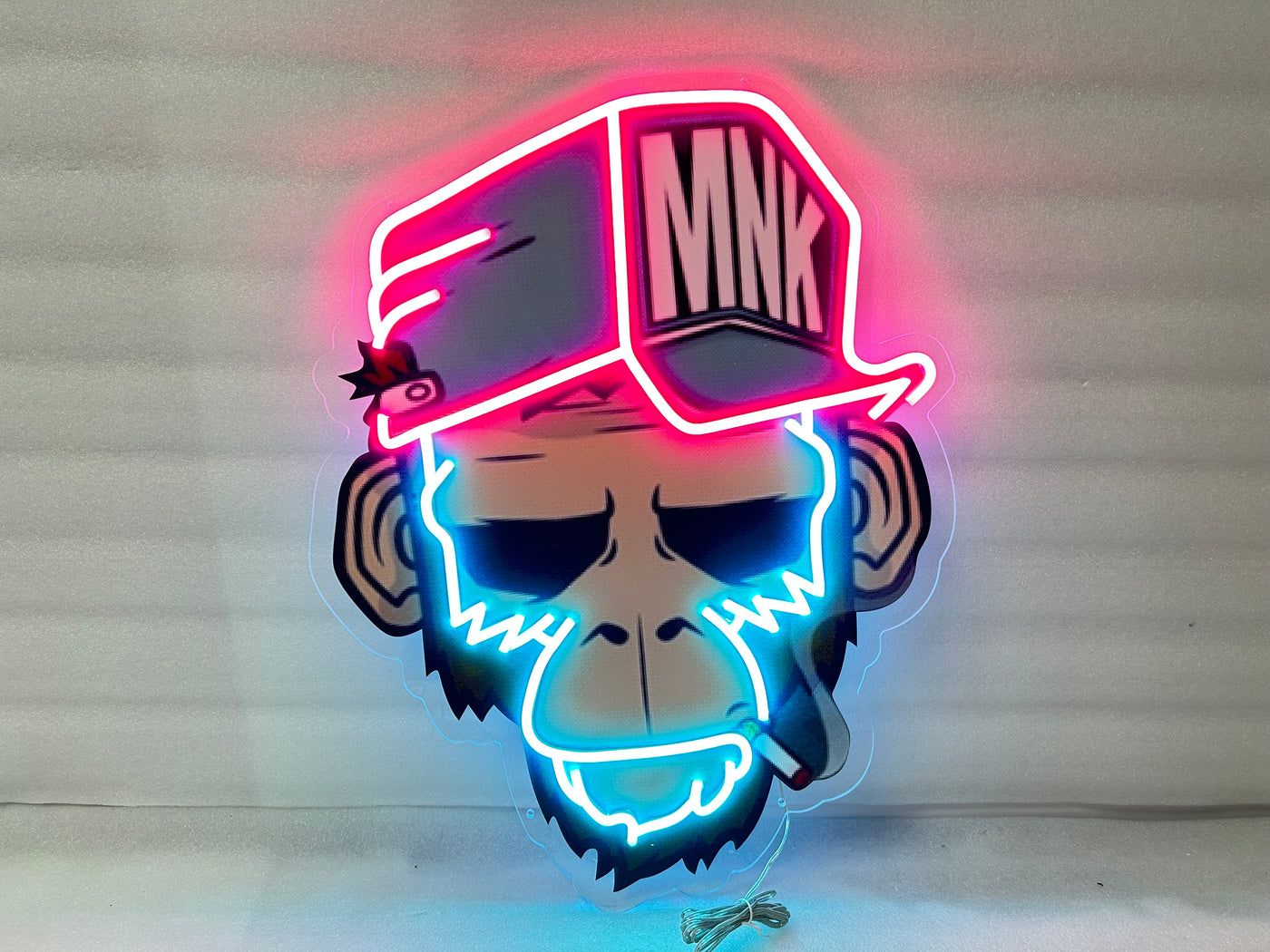 Spoiled Monkey Neon Sign x Acrylic Artwork