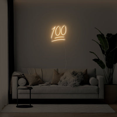 100 LED Neon Sign - 19inch x 20inchWarm White