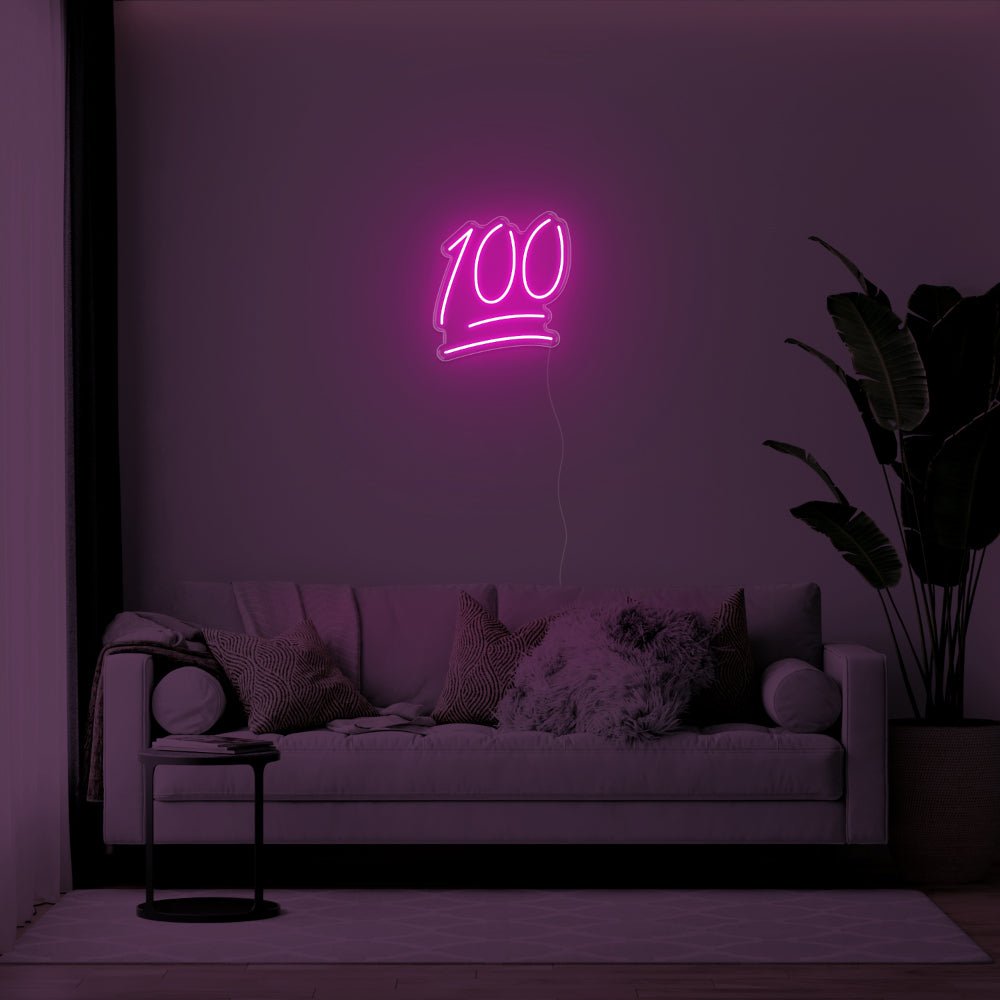 100 LED Neon Sign - 19inch x 20inchHot Pink