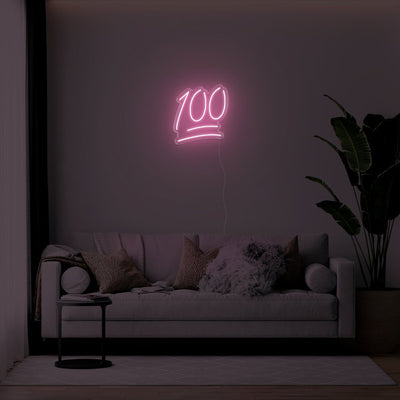100 LED Neon Sign - 19inch x 20inchPink