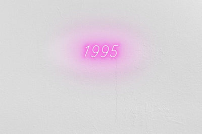 1995 Neon Sign - White20 inches