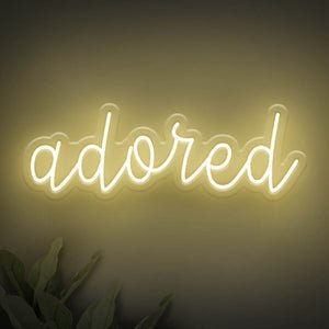 Adored LED Neon Sign - Style 2 - Pink