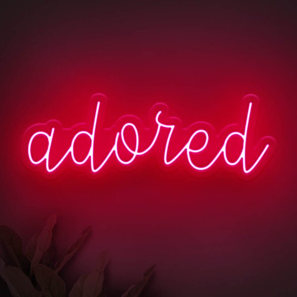 Adored LED Neon Sign - Style 2 - Pink