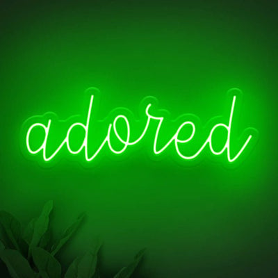 Adored LED Neon Sign - Style 2 - Green