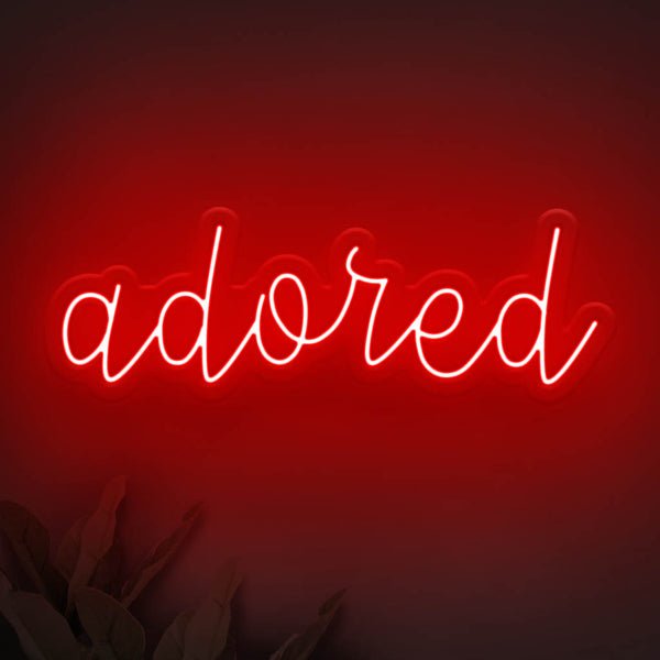 Adored LED Neon Sign - Style 2 - Red