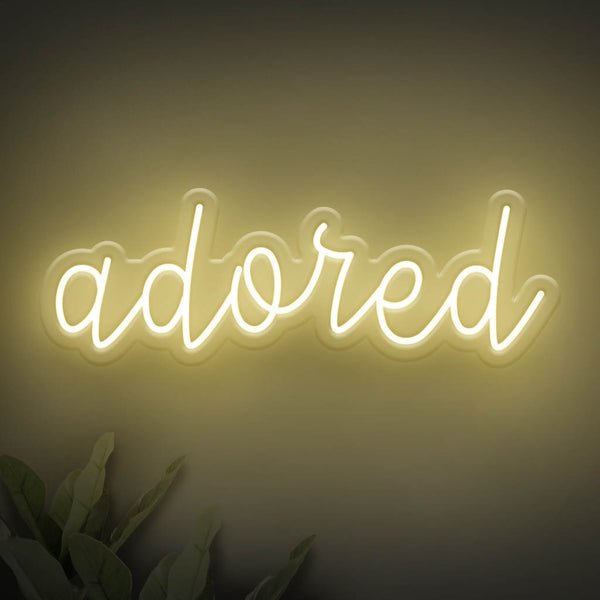 Adored LED Neon Sign - Style 2 - Warm White