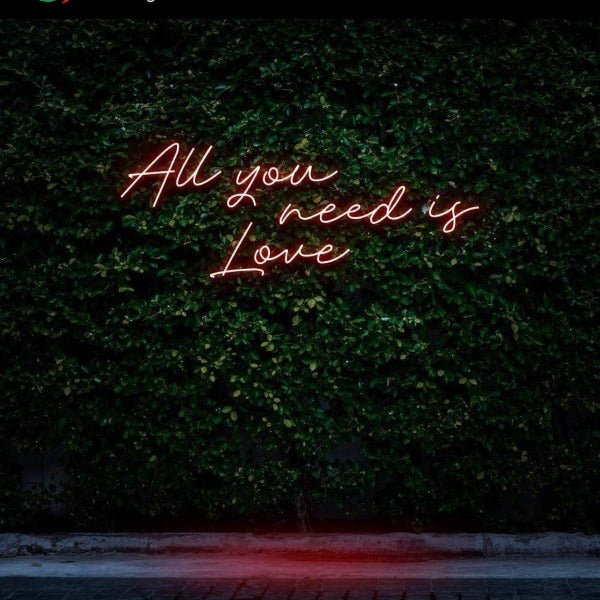 All You Need Is Love Neon Sign - Red20 inches