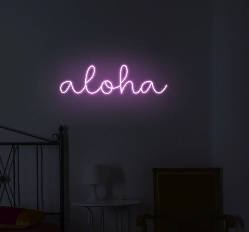 Aloha Neon Sign Beneon Unicorn Neon Sign Designer BeNeonUnicorn