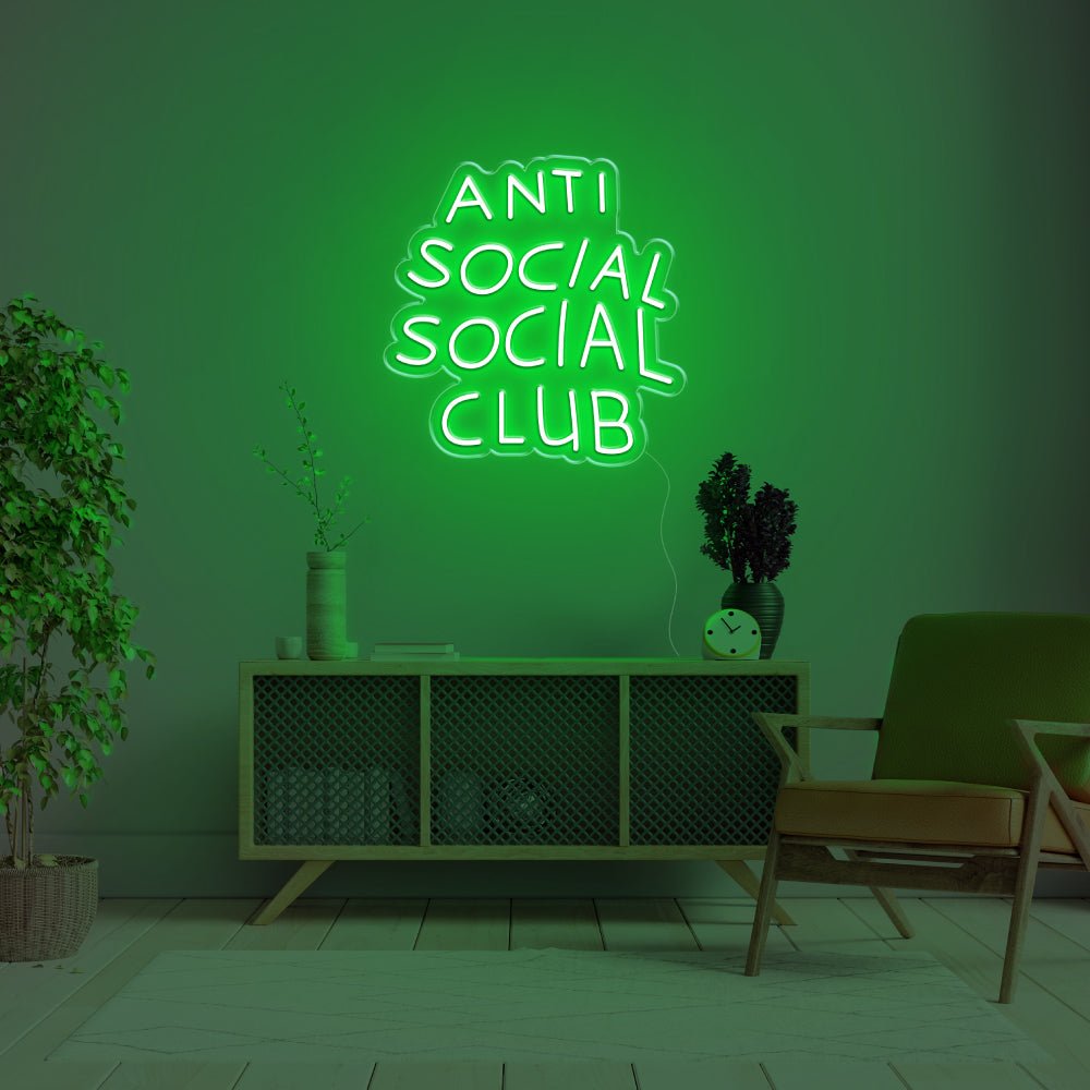 Anti Social Social Club LED Neon Sign BeNeonUnicorn
