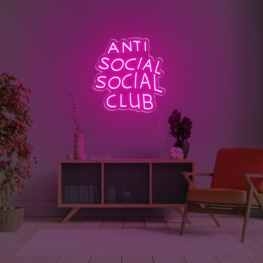 Anti social shops social club neon green