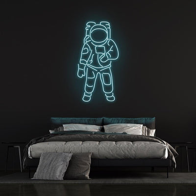 ASTRONAUT NEON SIGN - Ice Blue30 inches