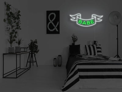 Babe LED Neon Sign - Green - Item-399-10 - LED Neon Signs