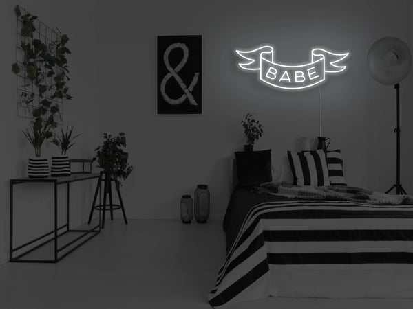 Babe LED Neon Sign - White - Item-399-6 - LED Neon Signs