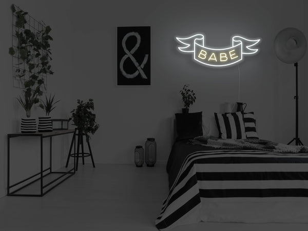 Babe LED Neon Sign - Warm White - Item-399-7 - LED Neon Signs