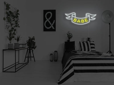Babe LED Neon Sign - Yellow - Item-399-8 - LED Neon Signs