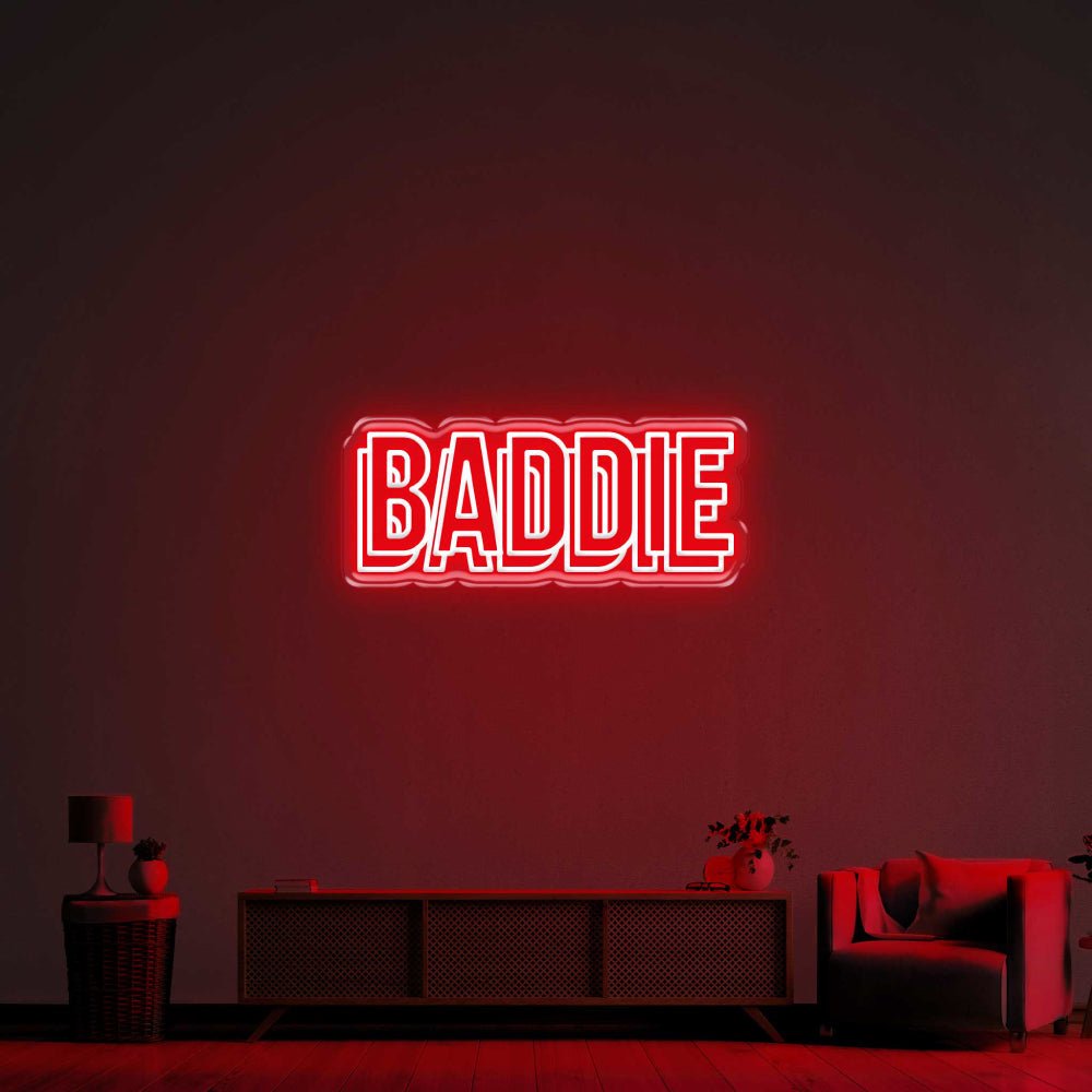 Baddie Double LED Neon Sign