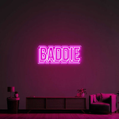 Baddie Double LED Neon Sign