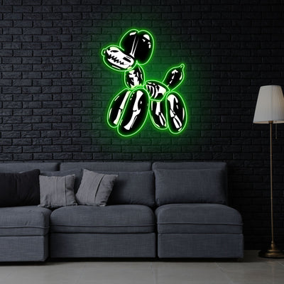 "Balloon Dog X-Ray" Neon x Acrylic Artwork - 2ft x 1.6ftLED Neon x Acrylic Print