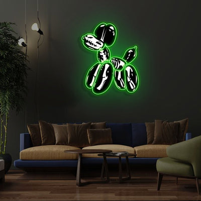 "Balloon Dog X-Ray" Neon x Acrylic Artwork - 2ft x 1.6ftLED Neon x Acrylic Print