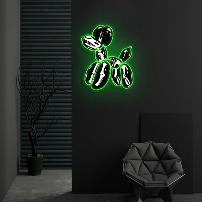 "Balloon Dog X-Ray" Neon x Acrylic Artwork - 2ft x 1.6ftLED Neon x Acrylic Print