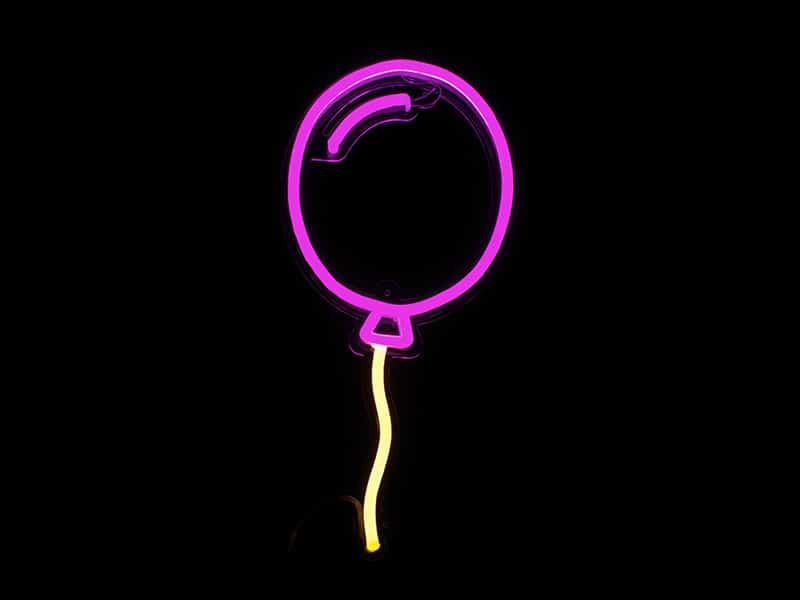 Ballon neon sign 02
