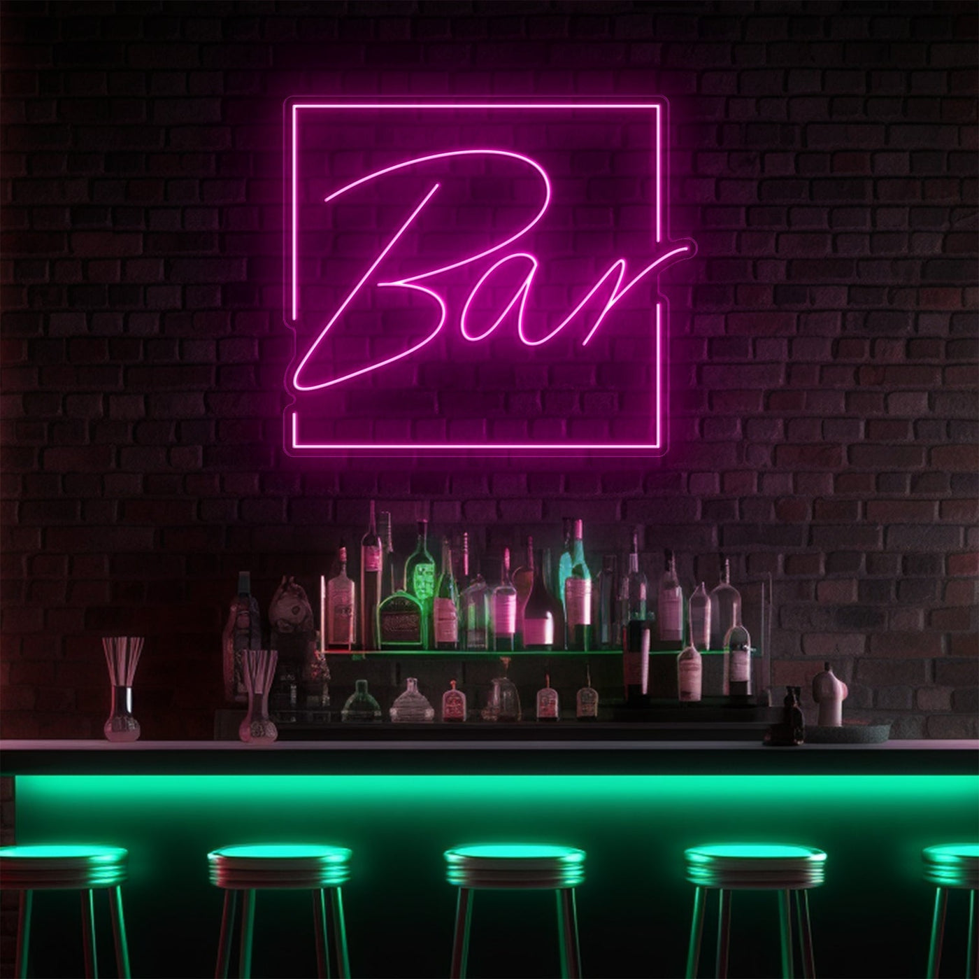 Bar Square LED Neon Sign
