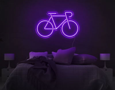 Bicycle LED Neon Sign - 15inch x 24inchPurple