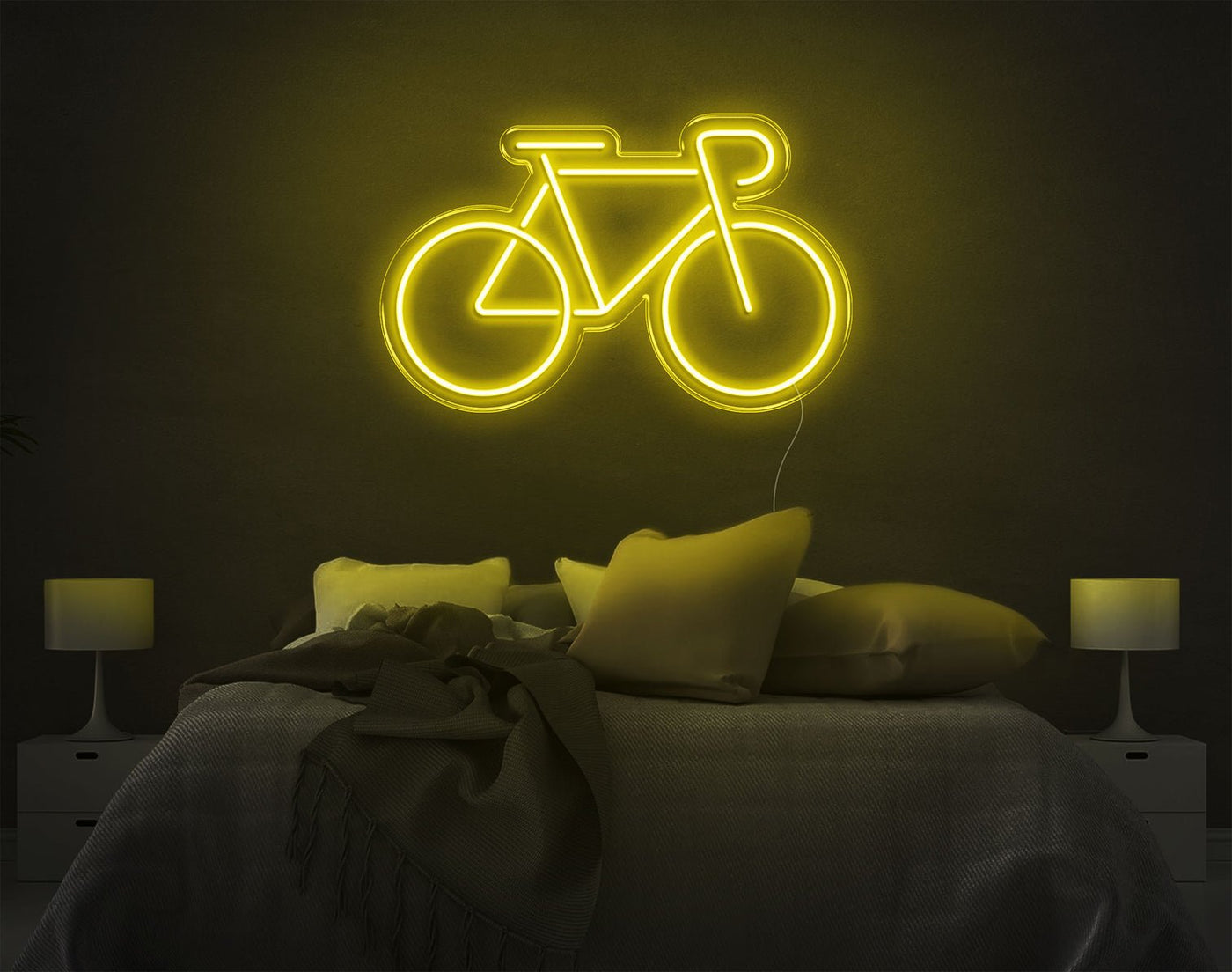 Bicycle LED Neon Sign - 15inch x 24inchYellow