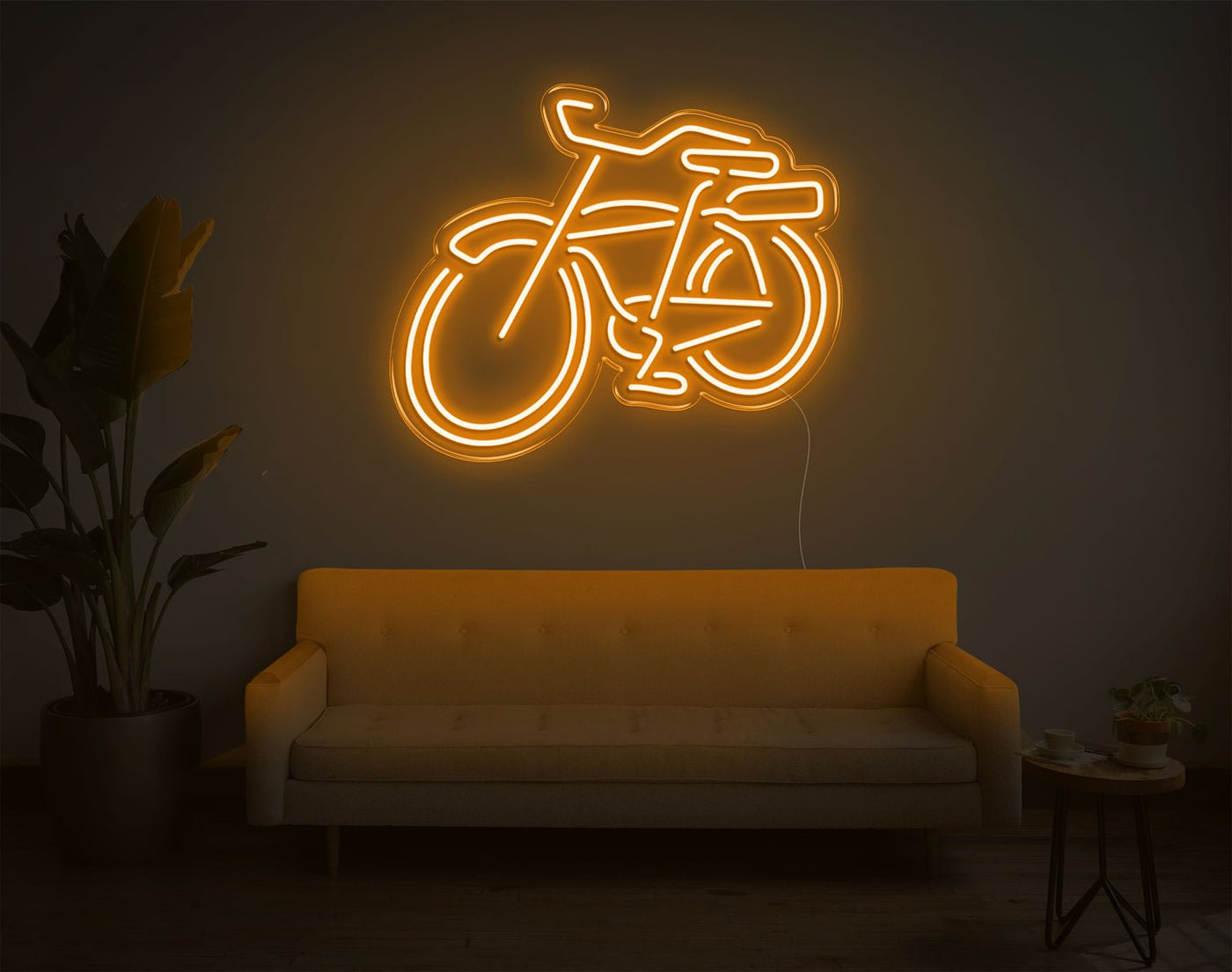 Bike LED Neon Sign - 20inch x 24inchOrange