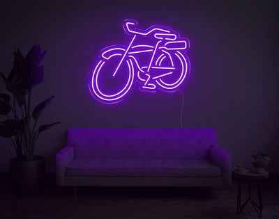 Bike LED Neon Sign - 20inch x 24inchPurple