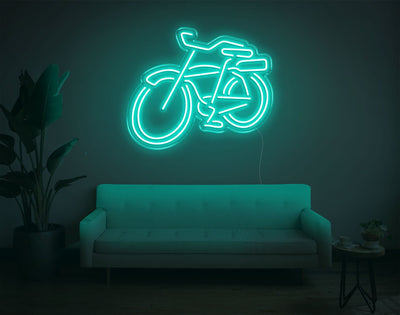 Bike LED Neon Sign - 20inch x 24inchTurquoise