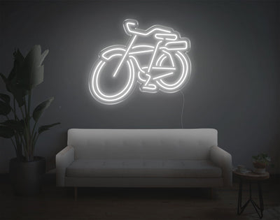 Bike LED Neon Sign - 20inch x 24inchWhite