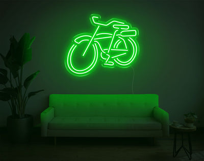 Bike LED Neon Sign - 20inch x 24inchGreen