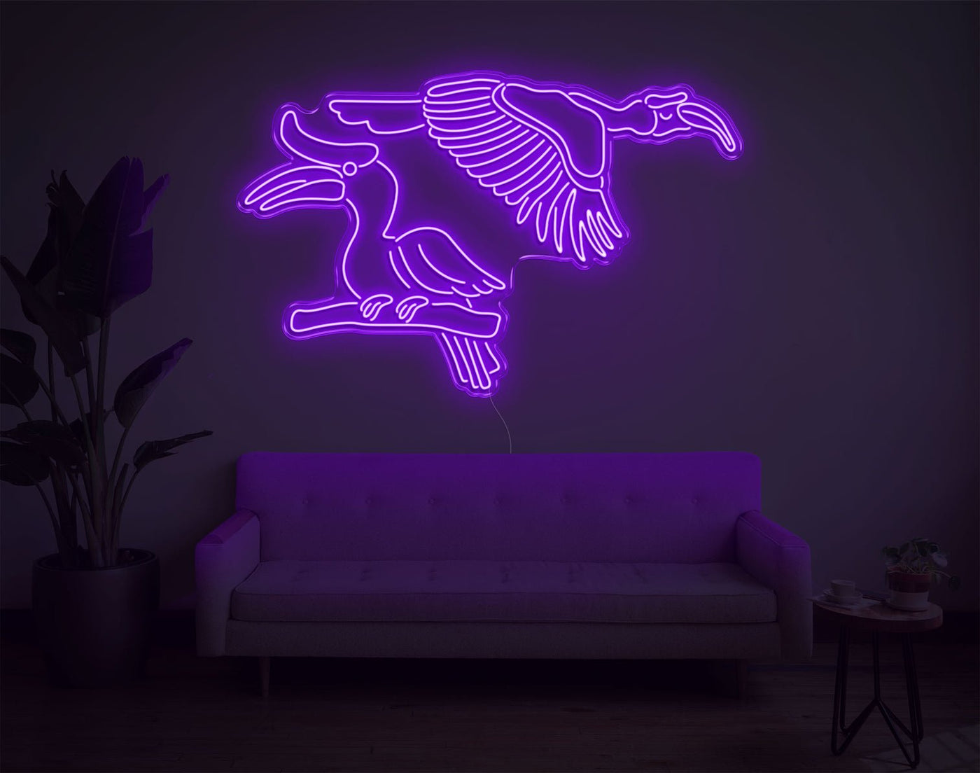Bird LED Neon Sign - 34inch x 53inchHot Pink