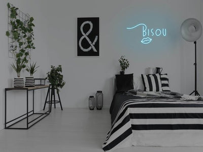 Bisou LED Neon Sign - Blue
