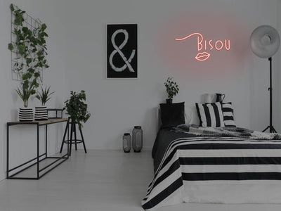 Bisou LED Neon Sign - Red