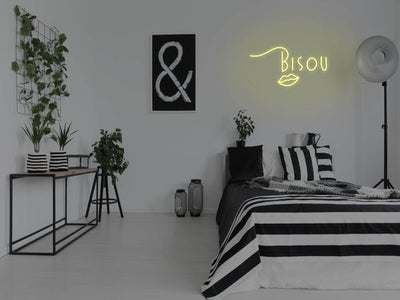 Bisou LED Neon Sign - Yellow