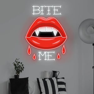 Bite Me LED Neon Sign -