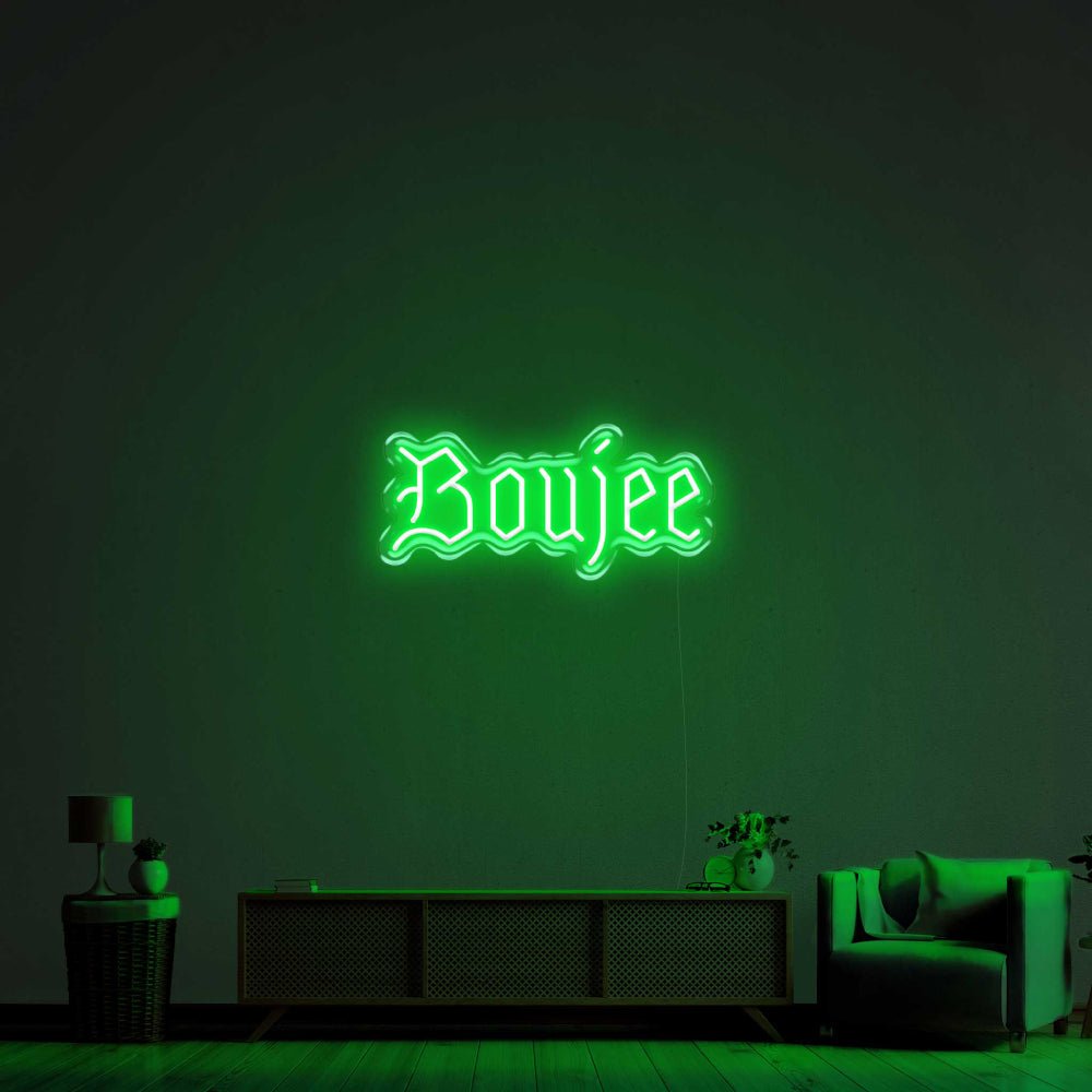 Boujee LED Neon Sign - 20inch x 9inchBlue
