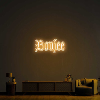 Boujee LED Neon Sign - 20inch x 9inchWarm White
