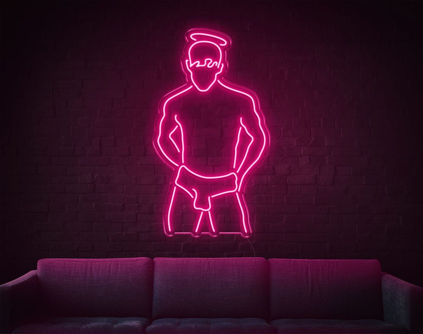 Boy LED Neon Sign - 19inch x 34inchHot Pink