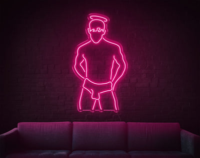 Boy LED Neon Sign - 19inch x 34inchLight Pink