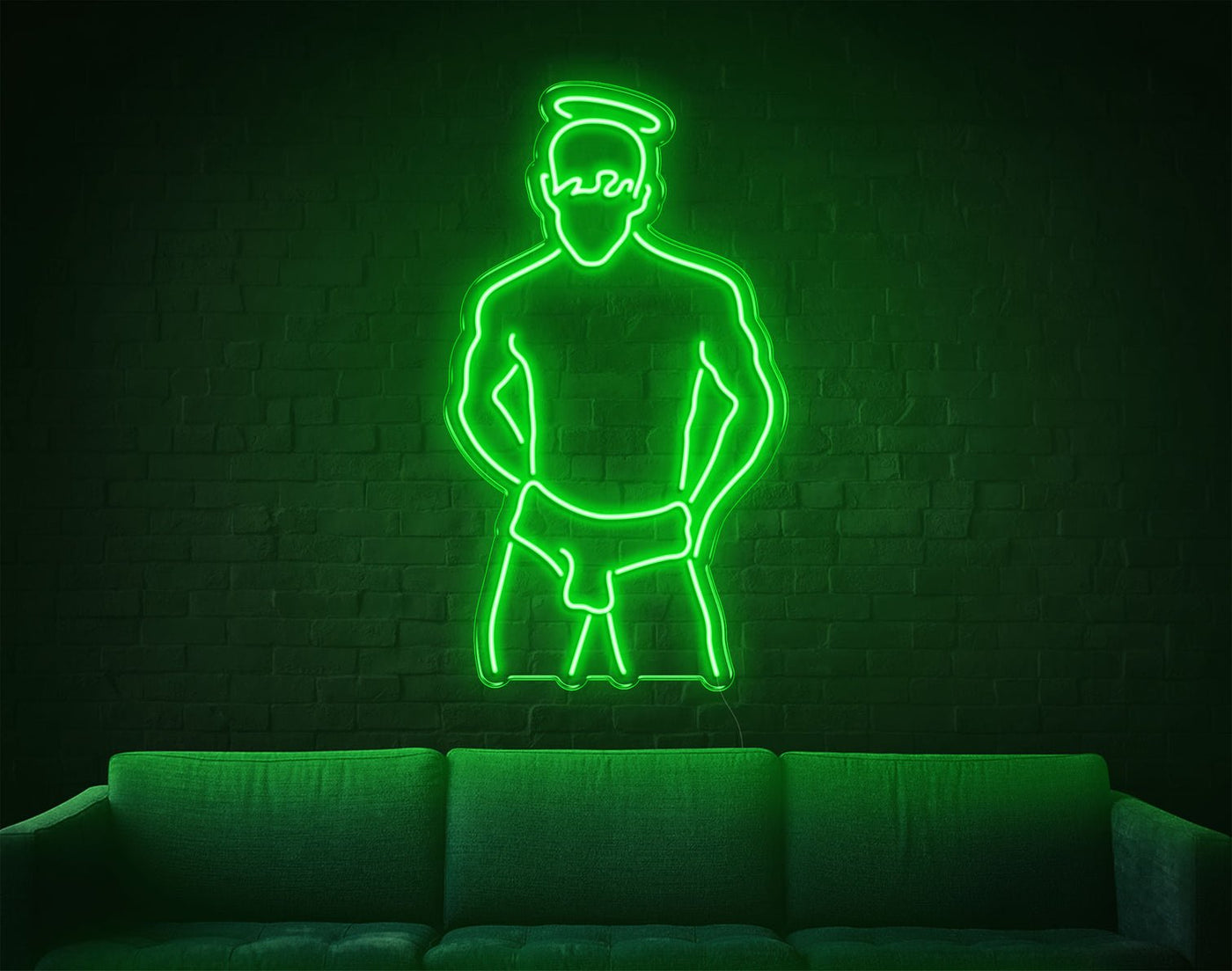 Boy LED Neon Sign - 19inch x 34inchGreen