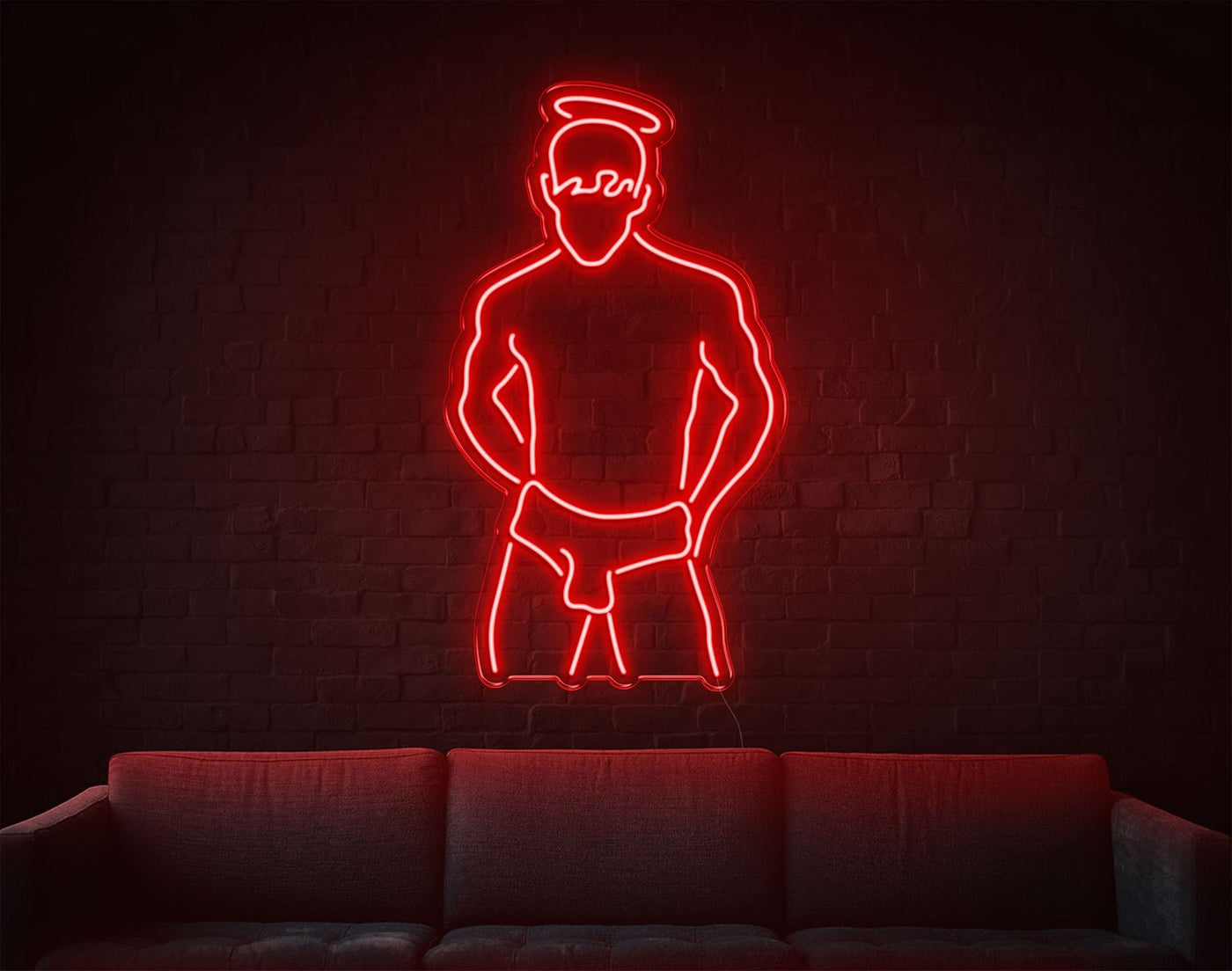 Boy LED Neon Sign - 19inch x 34inchRed